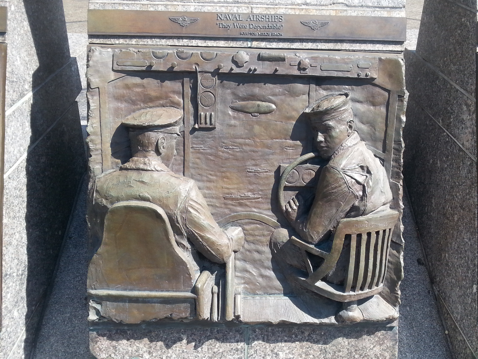 The relief of the Navy dirigible aviators at the Navy Memorial on Pennsylvania Avenue