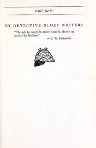 Sample of the section header pages from The Misadventures of Sherlock Holmes