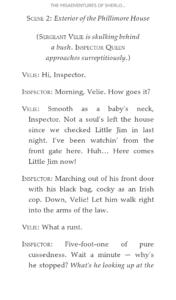 Sample of a play script from my ebook of The Misaventures