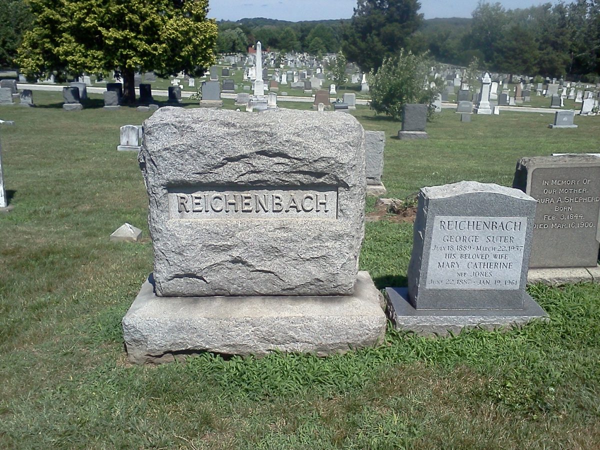 Reichenbach headstone, Congressional Cemetery