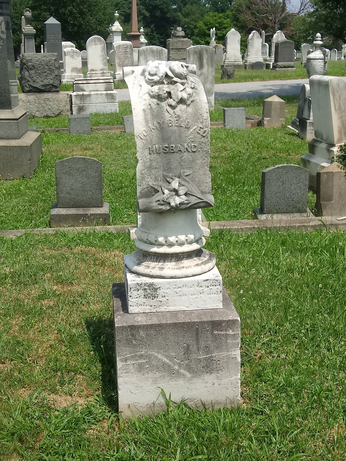 A pedestal monument