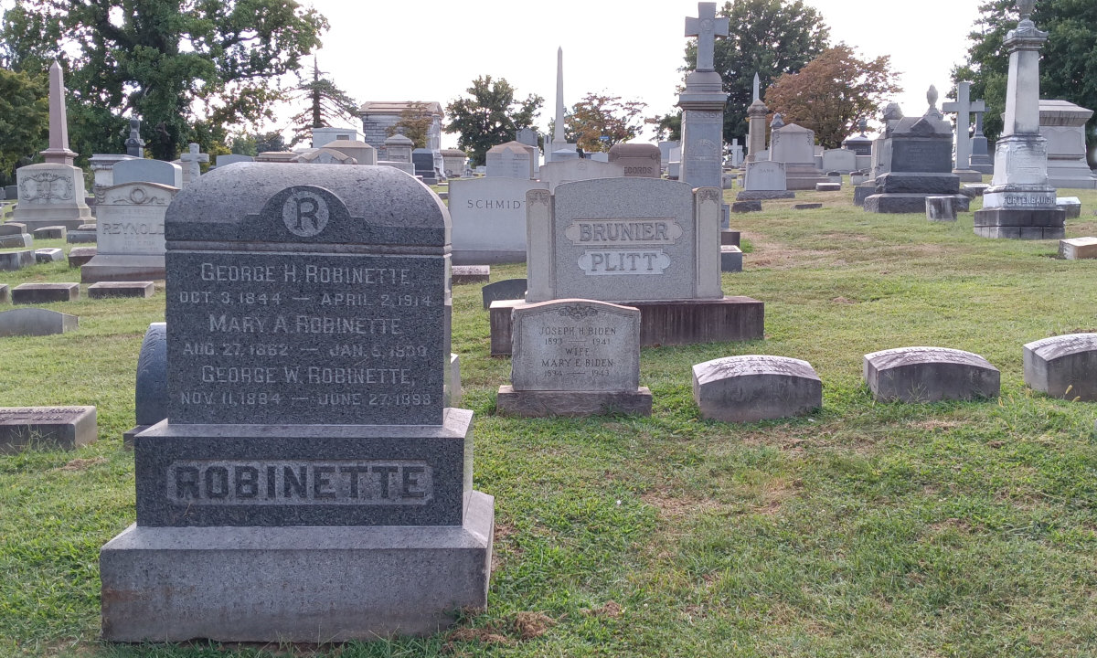 Joe Biden's grandparents and great-greandparents at Loudon Park Cemetery