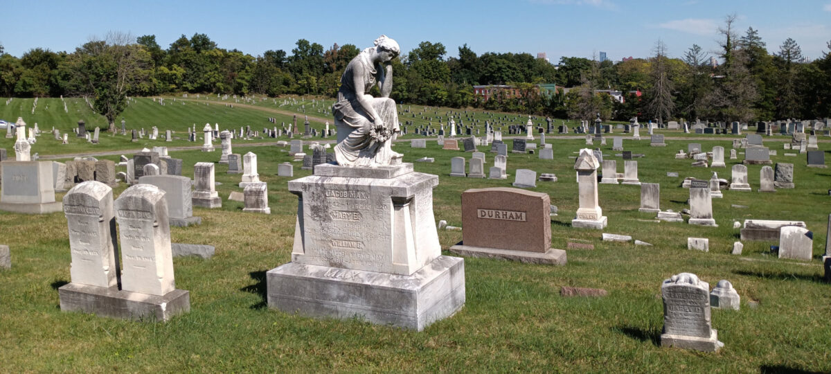 The grave of Jacob Max at Mt. Olivet Cemetery