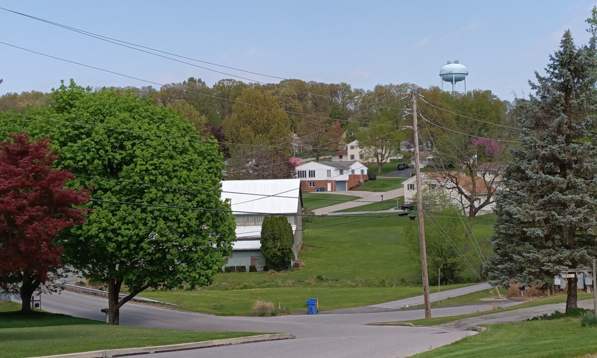 The water tower, as seen from Dallastown