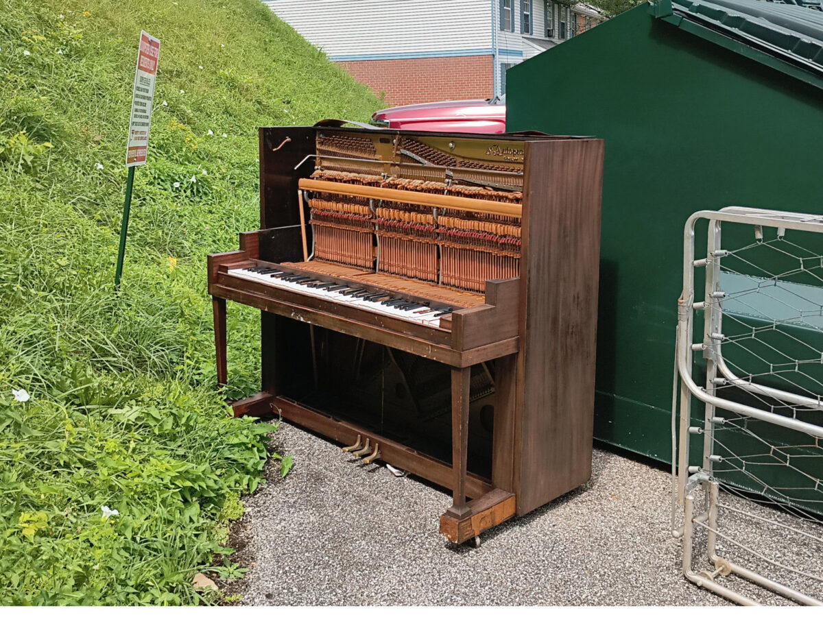 The piano, after the rains