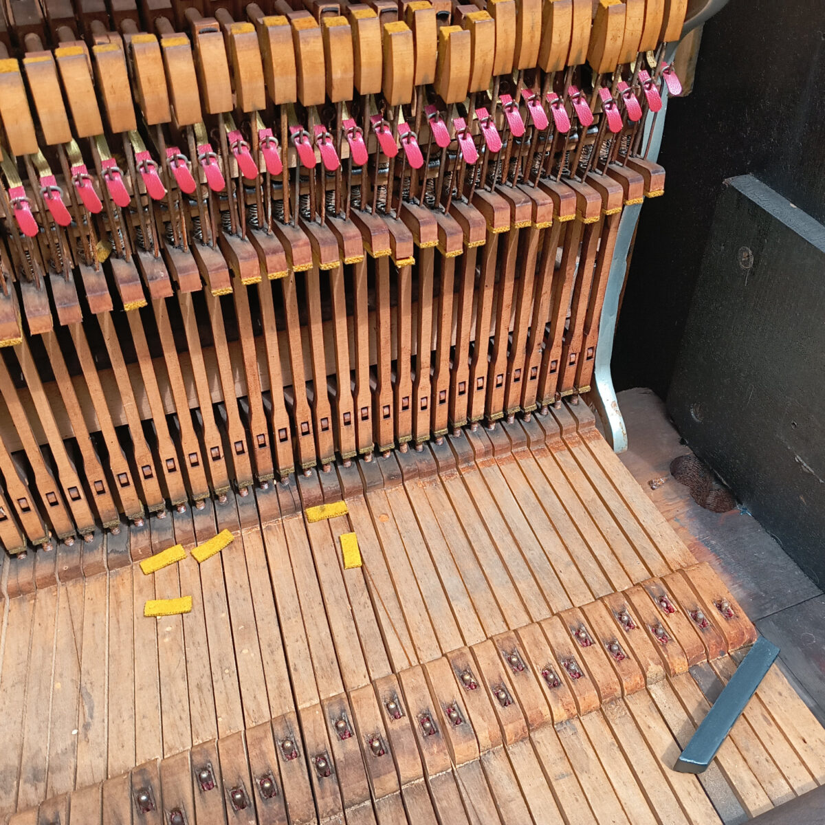 Still more detail of the messed up hammers