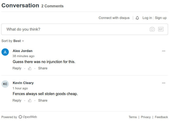 Comments from Bleeding Cool, castigating Diamond for running a sale