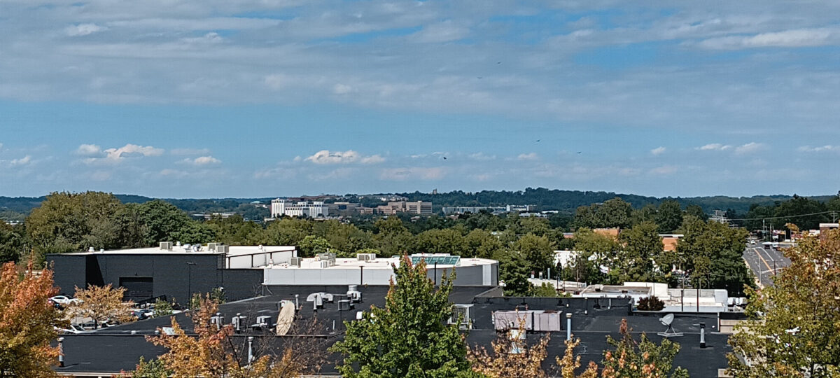 Hunt Valley, seen from the Diamond parking deck
