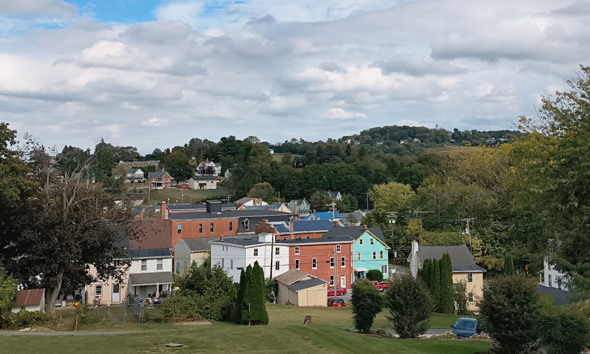 More clouds over Yoe, looking toward the fire tower in Windsor