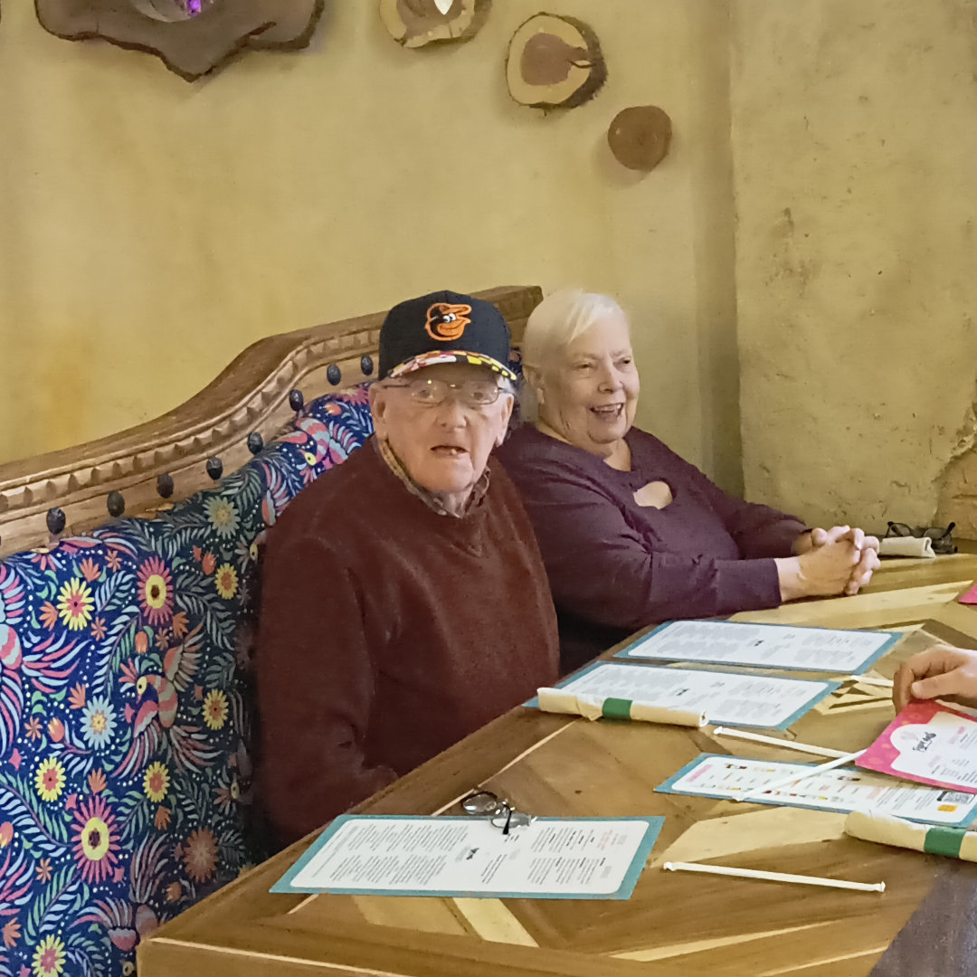 My mom and dad. Her 77th birthday, December 7, 2024.