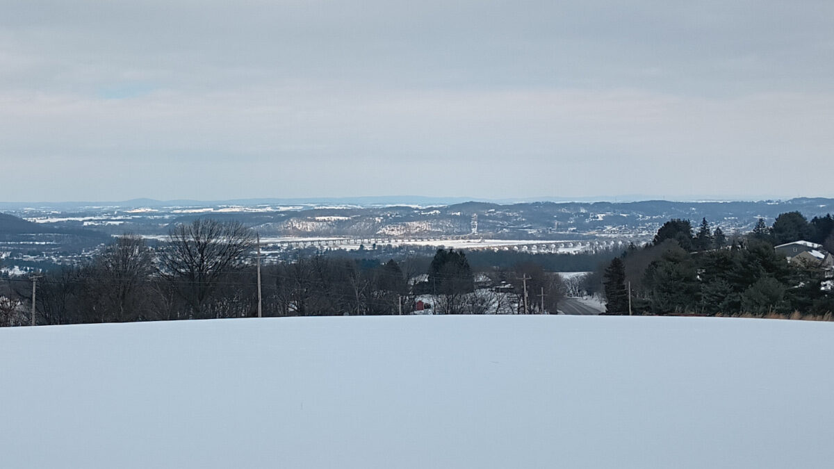 Looking toward the bridges across the Susquehanna